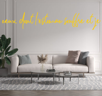 Custom text: Venez à moi , ceux dont l